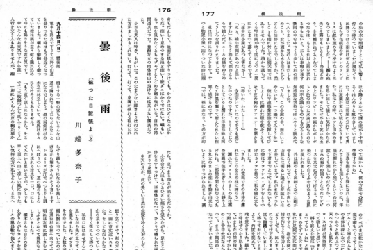 Clouds, then Rain: From a Torn Diary (Part One)